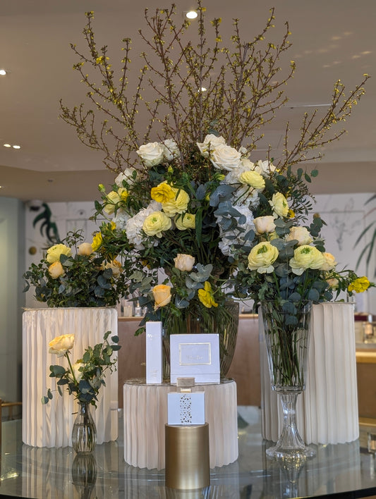Ylang in Gold Illuminates the Lalique Table at Fortnum & Mason
